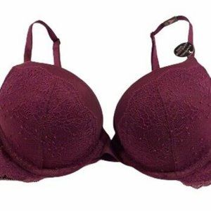 Victoria's Secret Bombshell 34B Padded Bra in Wine